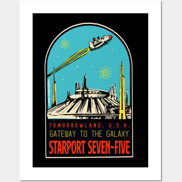 Vintage Starport Wall Art by theSteele